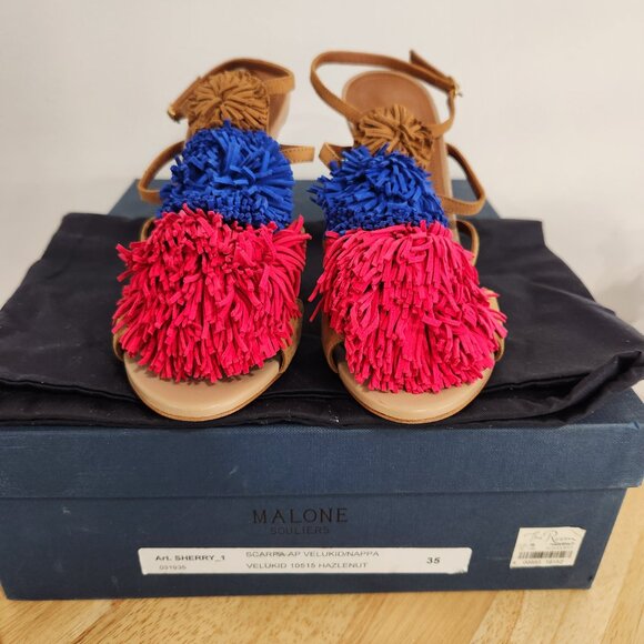 Malone Souliers pom pom heels - Picture 4 of 12